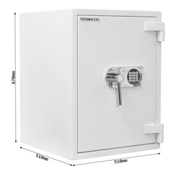 Rottner Wertschutzschrank EN3 Diamant Super Premium DO65 Elektronikschloss lichtgrau T05934